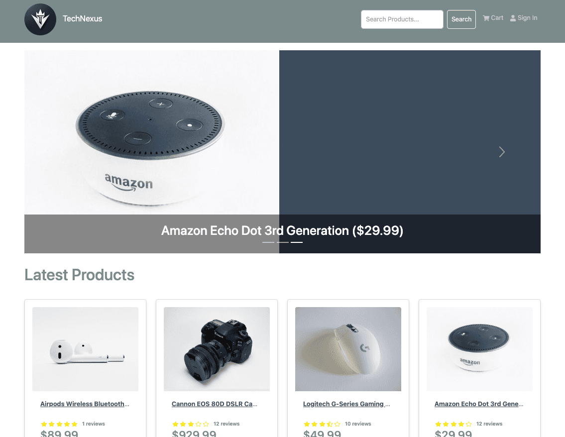 E-commerce Tech Store